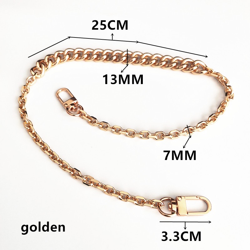 Dây Xích Đeo Chéo Vai Bằng Hợp Kim Nhôm Gọn Nhẹ DIY Dành Cho Túi Xách Nữ