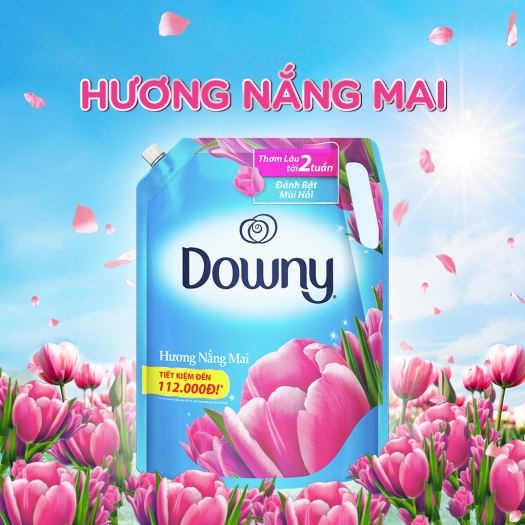 Nước Xả Vải Downy Hương Nắng Mai 1.8 Lit / Chai