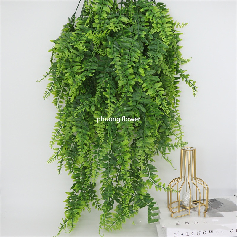 Cụm Dây Leo Lá Dương Xỉ Giả Treo Tường Dài 80Cm Gồm 5 Đầu 69 Lá Nhựa Dùng Trang Trí Nhà Cửa Decor Treo Tường Ban Công