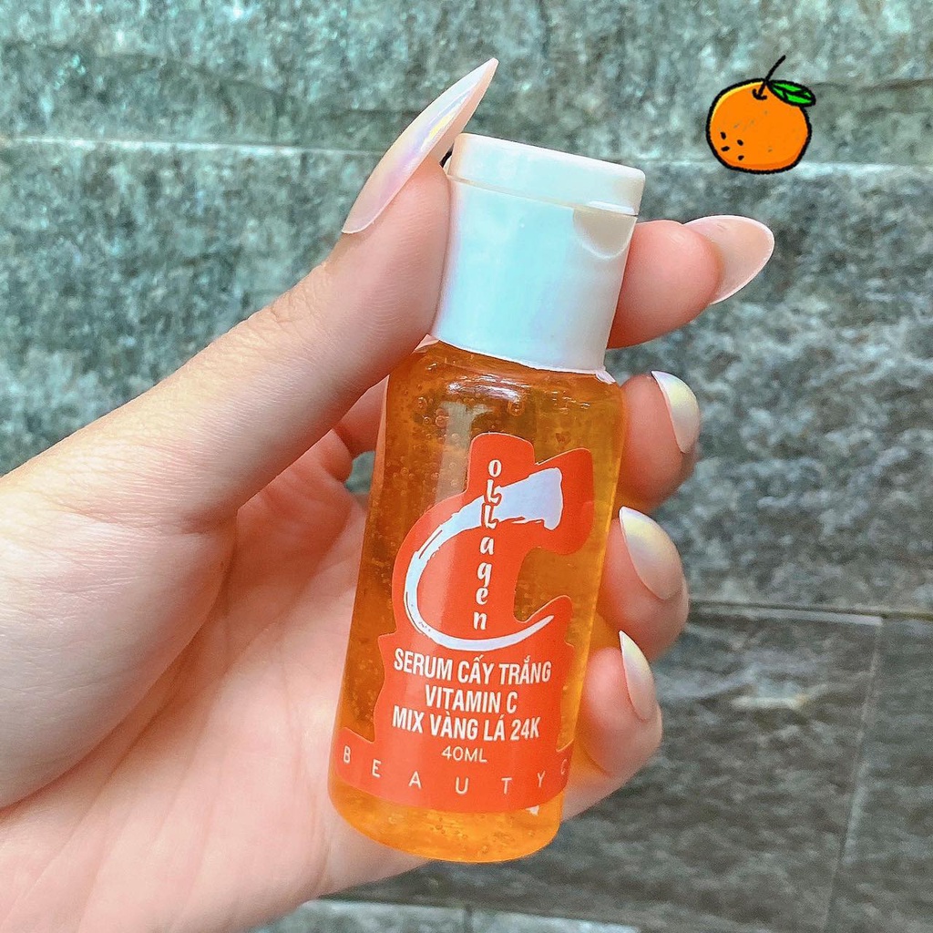 serum kích trắng vitamin C chai 40ml