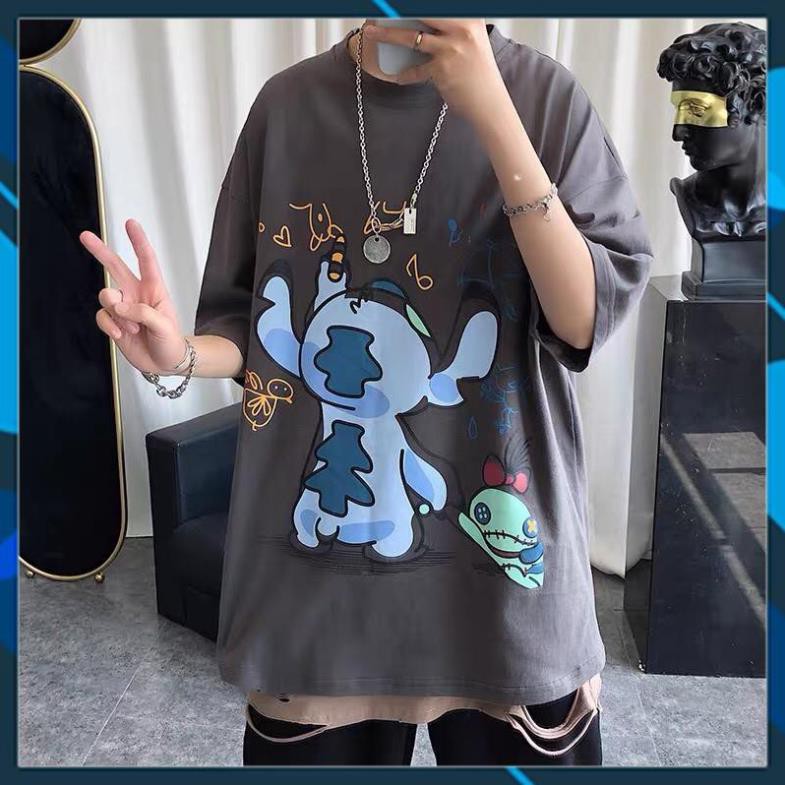 Áo Thun Tay Lỡ Unisex Form Rộng Kaws VẼ TRANH Nam Nữ Phong Cách Ulzzang