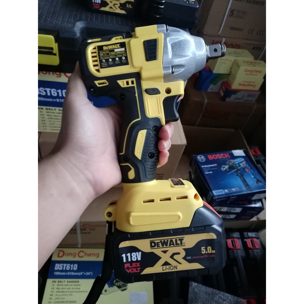 Máy Siết Bulong-Máy Bắn Vít DEWALT 118V Không Chổi Than-Pin Chuẩn 10Cell Bảo Hành 12 Tháng