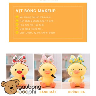Thú Bông Vịt Makeup Cao Cấp Gấu Bông Béo Phì