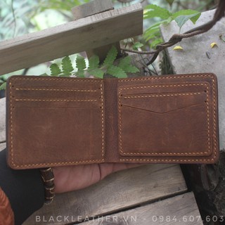 Ví da bò thật handmade - Cực Bụi - vs02