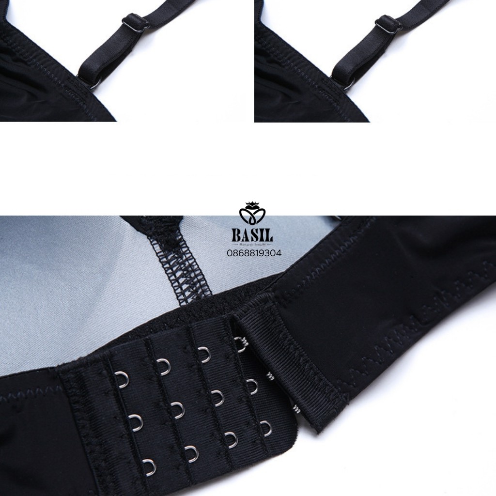 Bộ đồ lót BS04 Basil nữ phối ren không gọng mỏng mịn