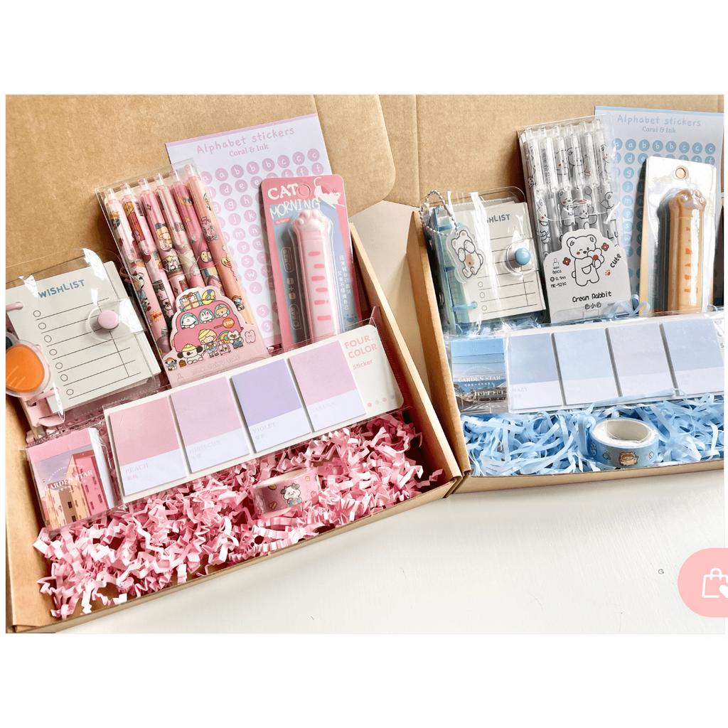 Box Set Stationery 1 - Set quà lưu niệm văn phòng phẩm, bullet journal dành cho bạn bè, người thân, người yêu