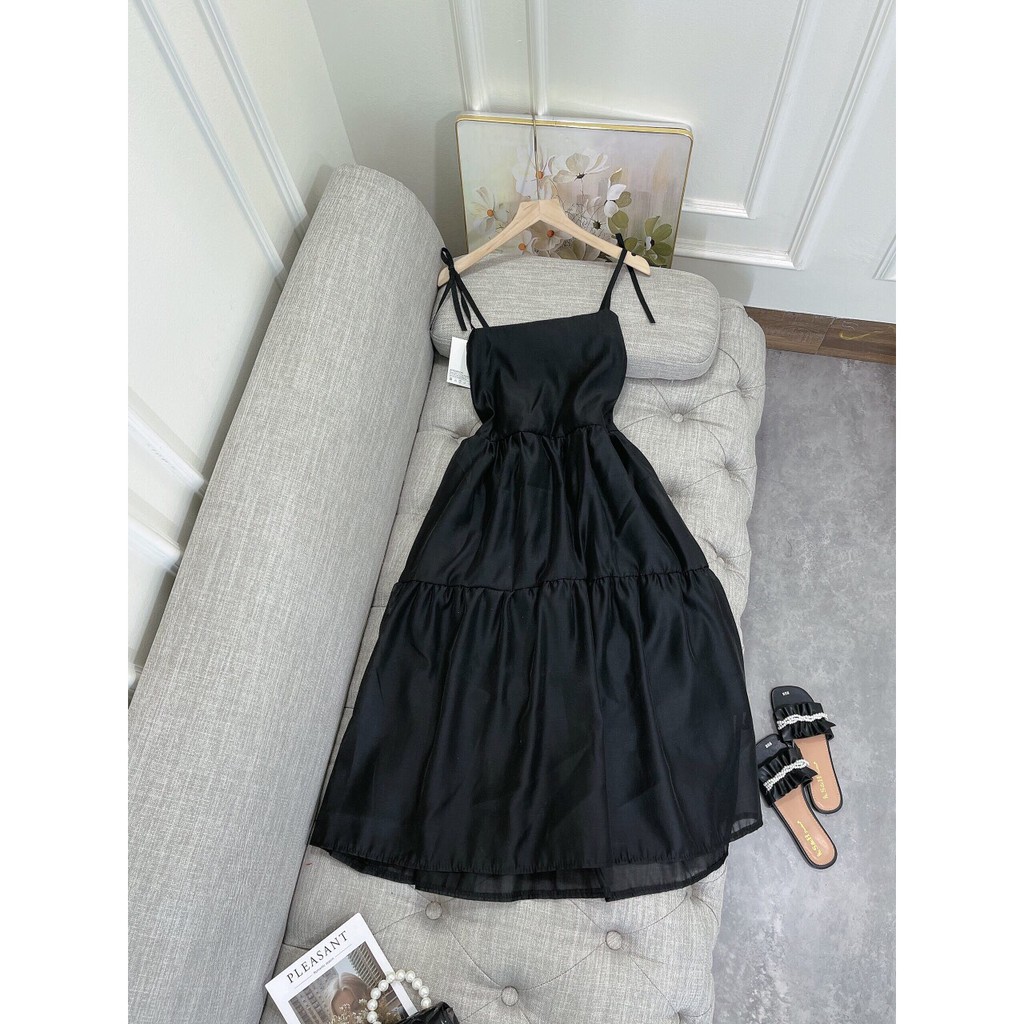 Váy Nữ , Đầm Maxi Hai Dây Chât Đũi Tơ Hai Lớp Siêu Xinh | BigBuy360 - bigbuy360.vn