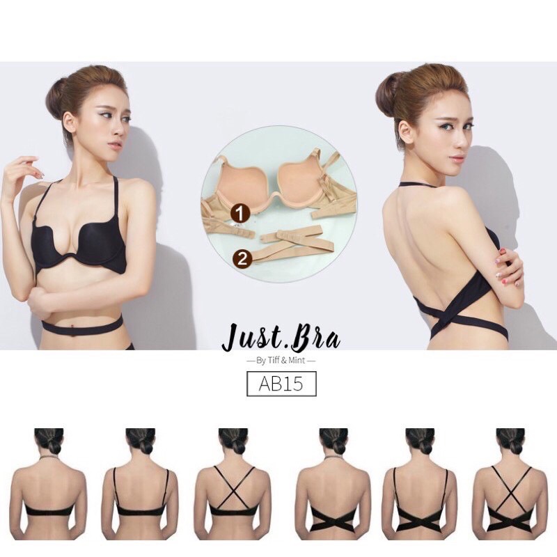 ÁO ngực Era multiway tạo 7 kiểu - Áo ngực Just Bra xẻ sâu có gọng gom ngực
