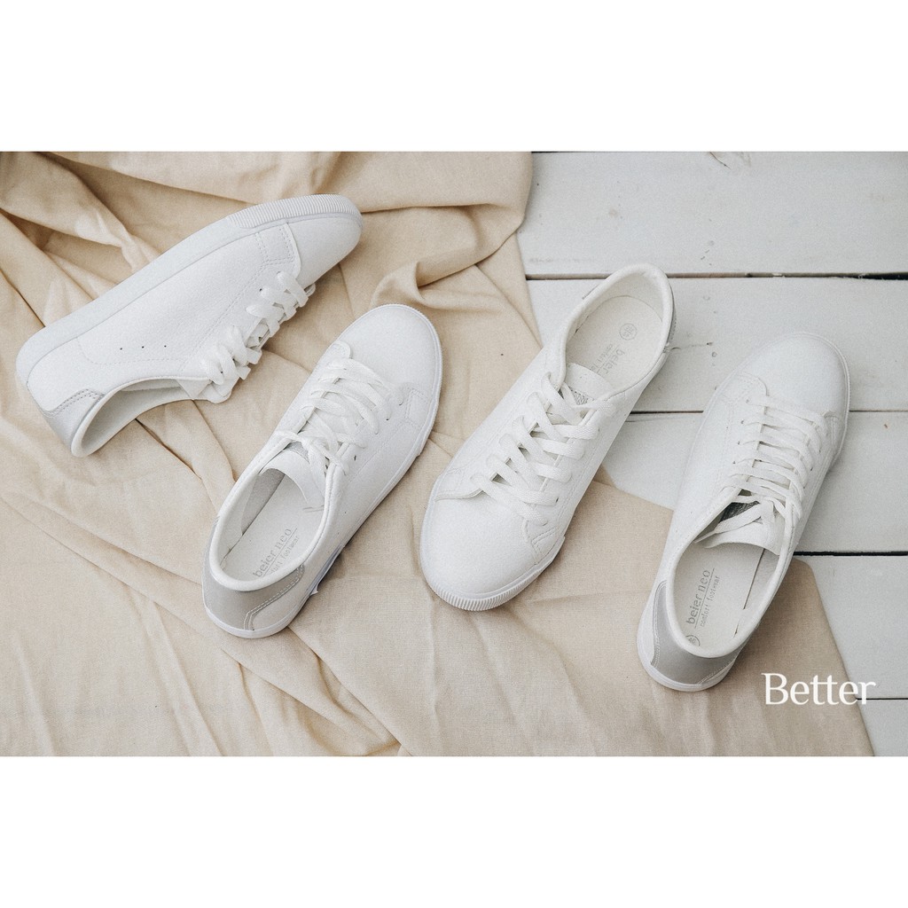 Giày sneaker trắng gót hồng 021017002 gót bạc 021017001- Better Shoes