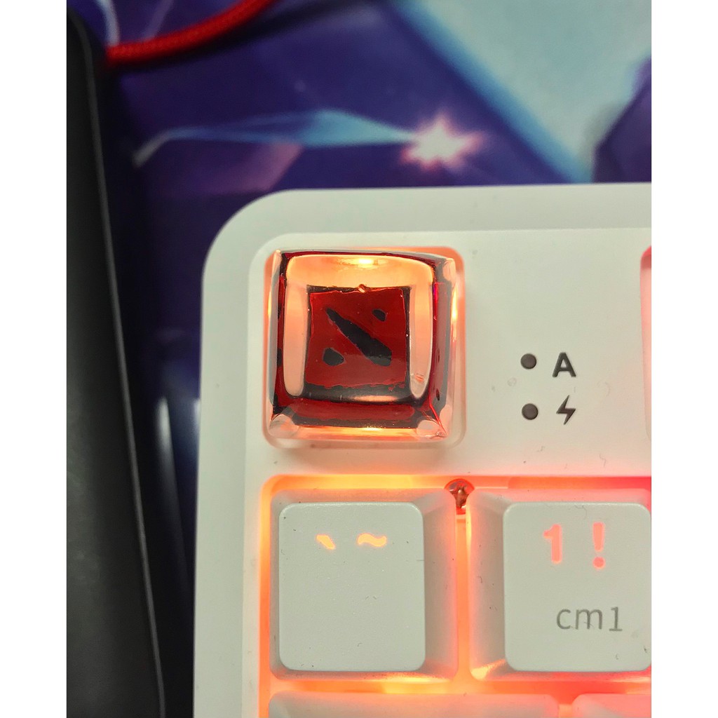 Keycap Dota 2 xuyên led - Nút bàn phím trang trí bàn phím cơ gaming