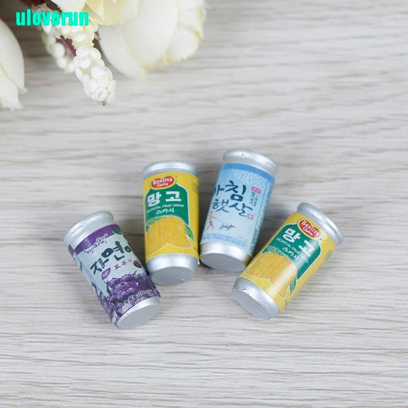 Set 4 Lon Nước Mini Tỉ Lệ 1: 12 Dùng Để Trang Trí Nhà Búp Bê