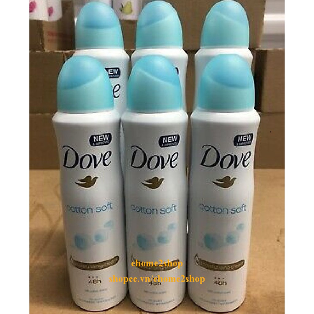 Xịt Khử Mùi Nữ 150Ml Dove Cotton Soft, shopee.vn/ehome2shop.