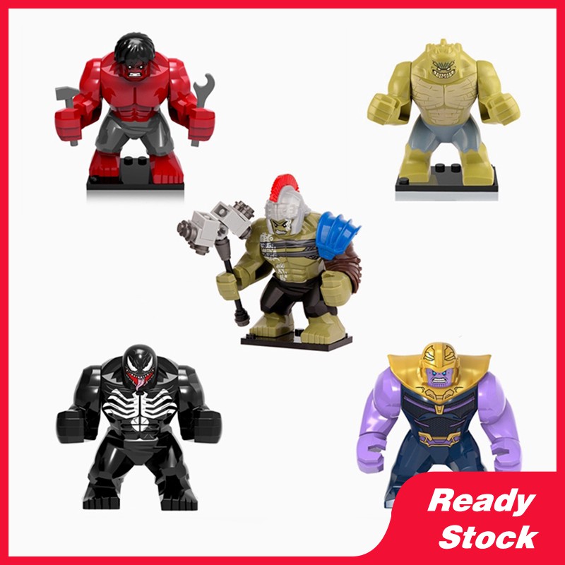 Tương thích với Lego Avengers Series Marvel Thanos Hulk Doll Diy Blocks Superhero Children Birthday Gift