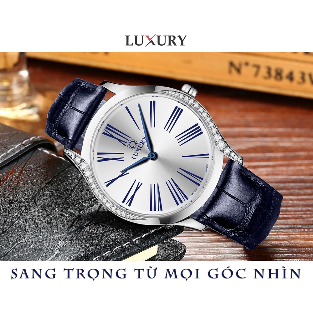 Đồng hồ Nữ LUXURY OME - Dây Da Thật Cao Cấp - Tặng Kèm Pin ĐH Dự Phòng - Bảo Hành 12 Tháng Toàn Quốc | BigBuy360 - bigbuy360.vn