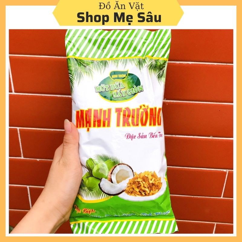 Gói 250g Dừa Khô 💖FREESHIP💖 Mứt Dừa Sấy Khô Mạnh Trường Giòn Thơm