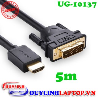Cáp hdmi to dvi 24+1 dài 5m ugreen 10137 | chuyển đổi dvi sang hdmi