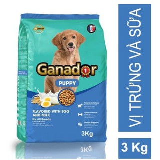 Ganador Puppy Egg and Milk 3kg - thức ăn cho chó con vị trứng & sữa