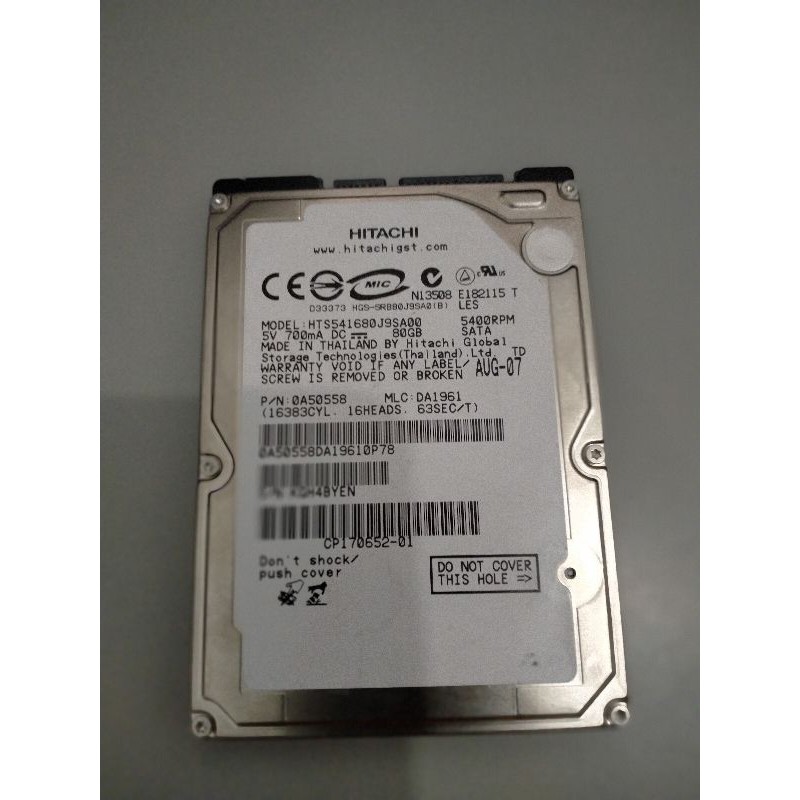 Ổ Cứng Trong 80gb Sata 2.5 Inch Cho Laptop | BigBuy360 - bigbuy360.vn