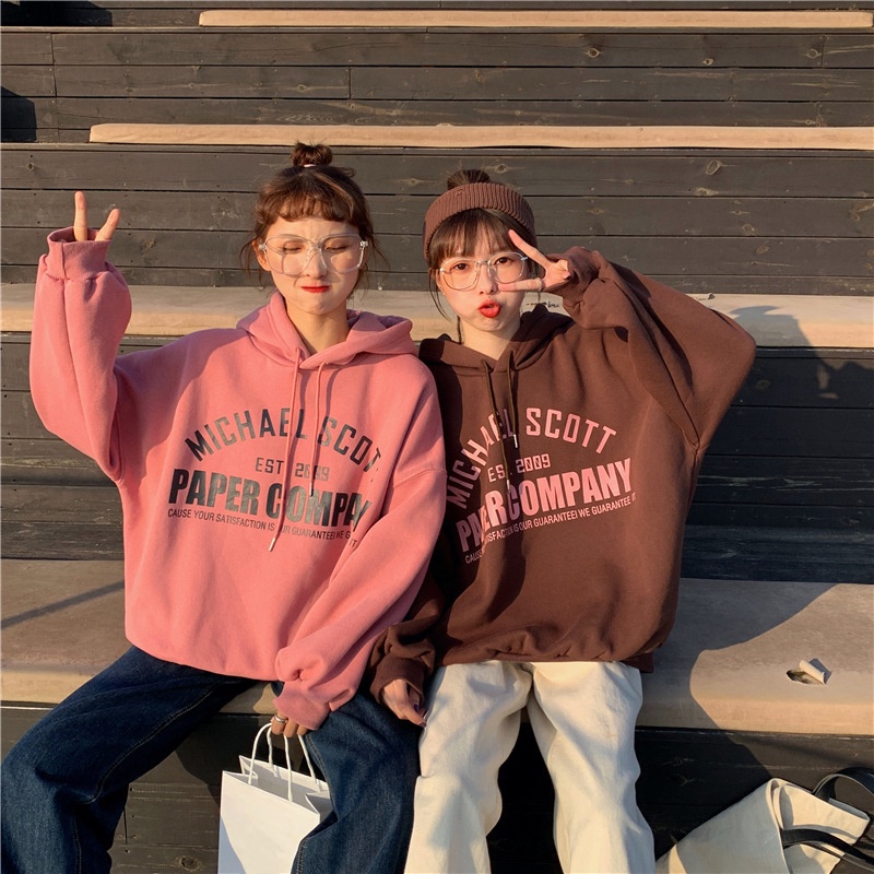 Áo Hoodie Form Rộng In Họa Tiết Thời Trang Xu Hướng Mới