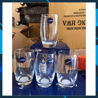 Bộ 6 cốc thủy tinh Luminarc chịu nhiệt, hình trứng siêu yêu