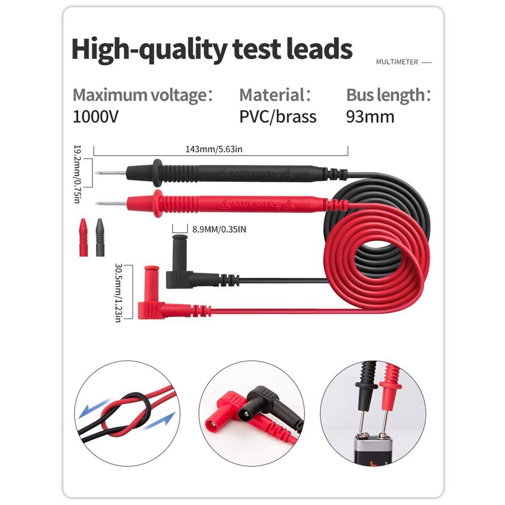 Bộ Kẹp Kiểm Tra Dòng Điện AC / DC ANENG ST202 1999