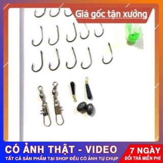 - combo hộp phao câu cá 6 quả kèm 14 món theo kèm phụ kiện câu đài câu đơn đầy đủ -