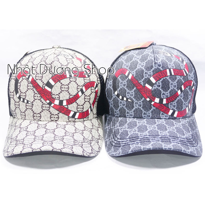 Nón kết lưới In hình CON RẮN độc đáo cao cấp, khóa gài - Kiểu dáng thời trang cá tính thích hợp cho mọi người
