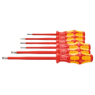 Bộ 6 cây tua vít dẹpkraftform wera cách điện 1000v đầu lasertip - hàng chính hãng 100% từ đức