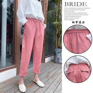 Quần LINEN- kiểu baggy nữ- hàng quãng châu- phong cách thời trang mới. MS : QLN 013