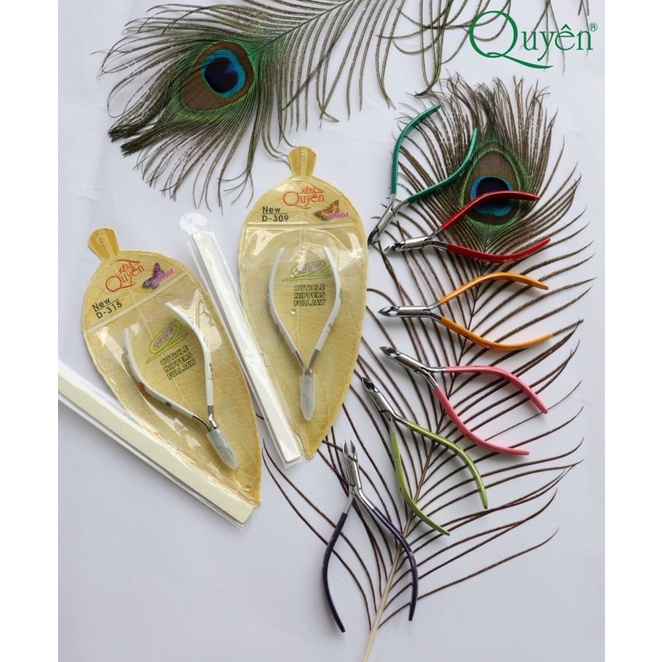 Kềm Cắt Da Cắt Móng Tay Quyên Đủ Màu Cao Cấp (Tặng Kèm Dũa)