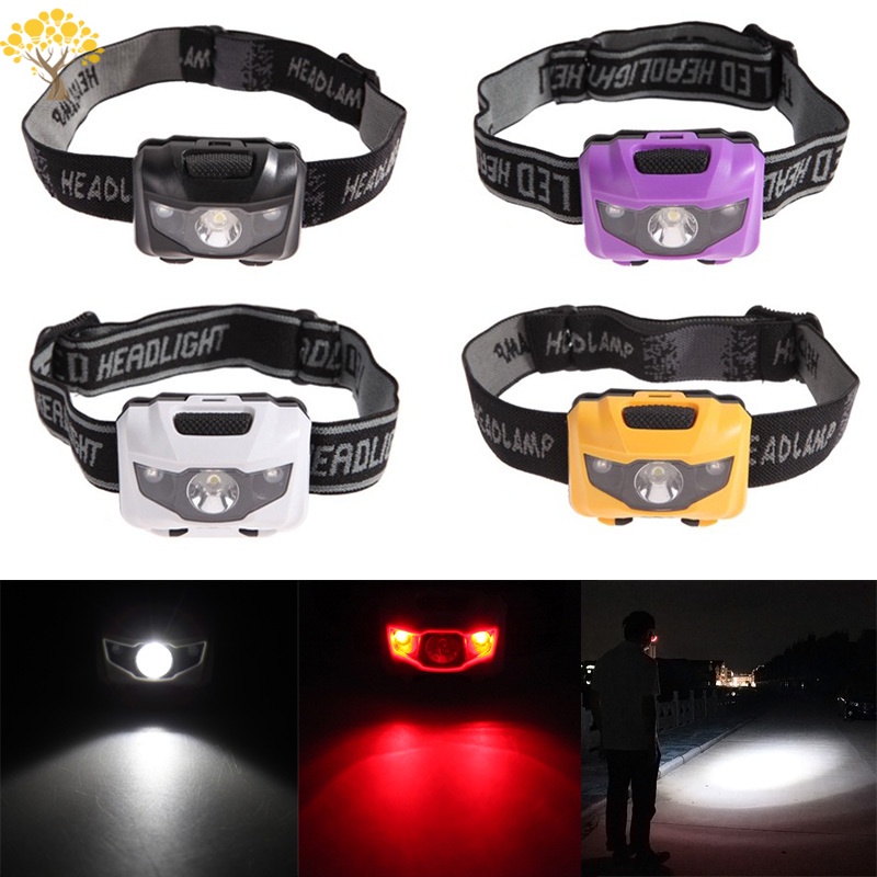 Đèn Pin Đội Đầu 4 Chế Độ Xoay 170 Độ Chống Thấm Nước