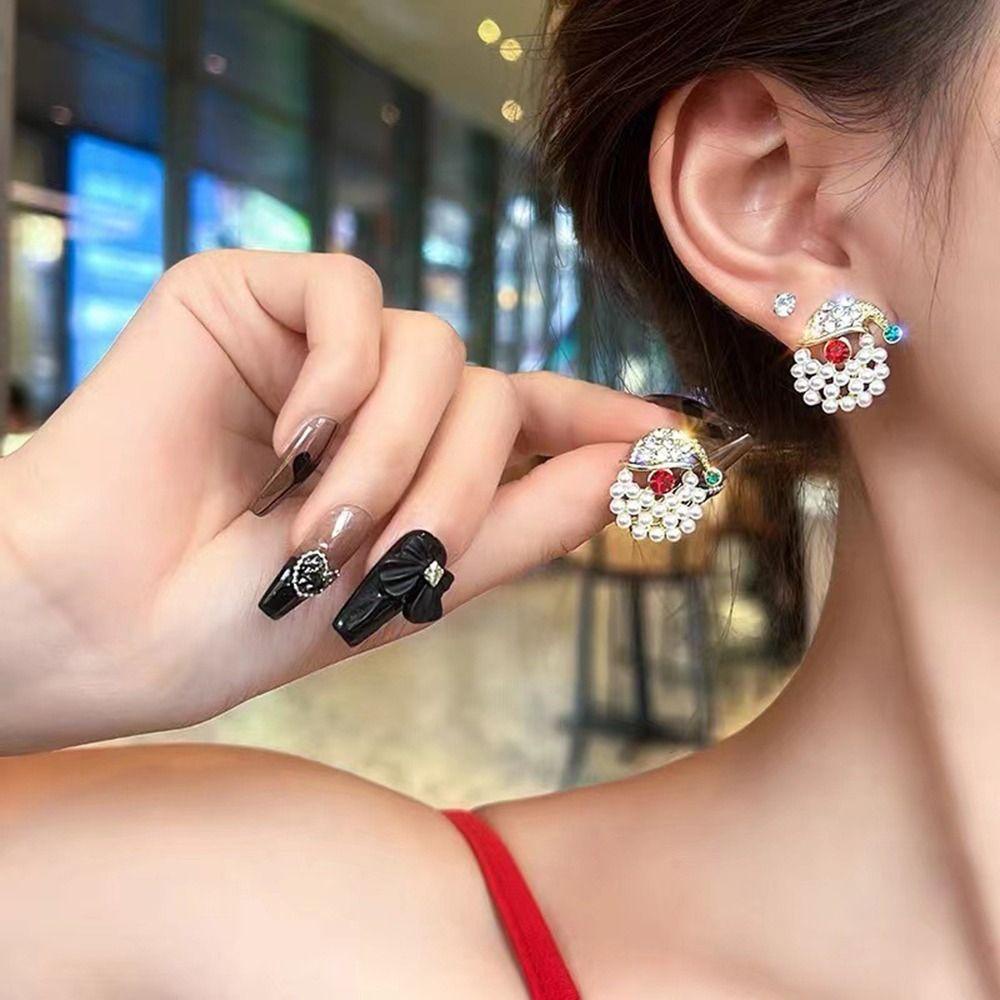 Bông Tai Hình Hoa Tuyết / Người Tuyết / Chuông Giáng Sinh Thời Trang Thanh Lịch Cho Nữ