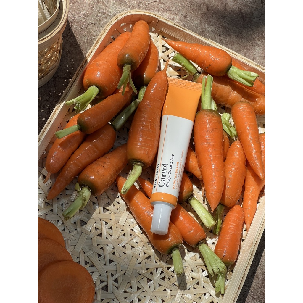 Kem dưỡng cho mặt và mắt BRING GREEN CARROT VITA EYE CREAM &amp; FACE