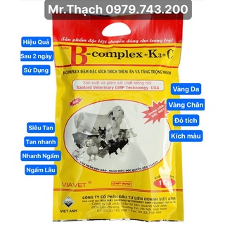 Vita b-complex+k3+c wsp 100g kích thích thèm ăn,tăng trọng nhanh. bcomplex cần thiết trong quá trinh chăn nuôi năng suất