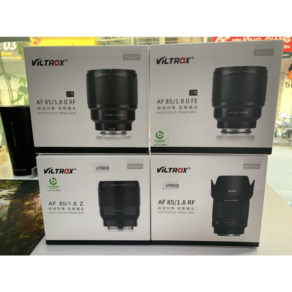 Ống kính Viltrox 85mm f/1.8 II XF, FE, Z for Fujifilm, Sony, Canon, Nikon | Chính hãng