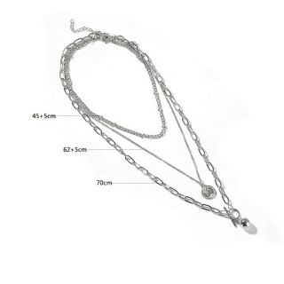Dây chuyền unisex 3 lớp