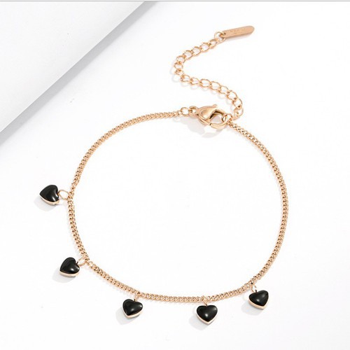 Lắc Tay Tim Đen Titan Ko Đen TT 2694