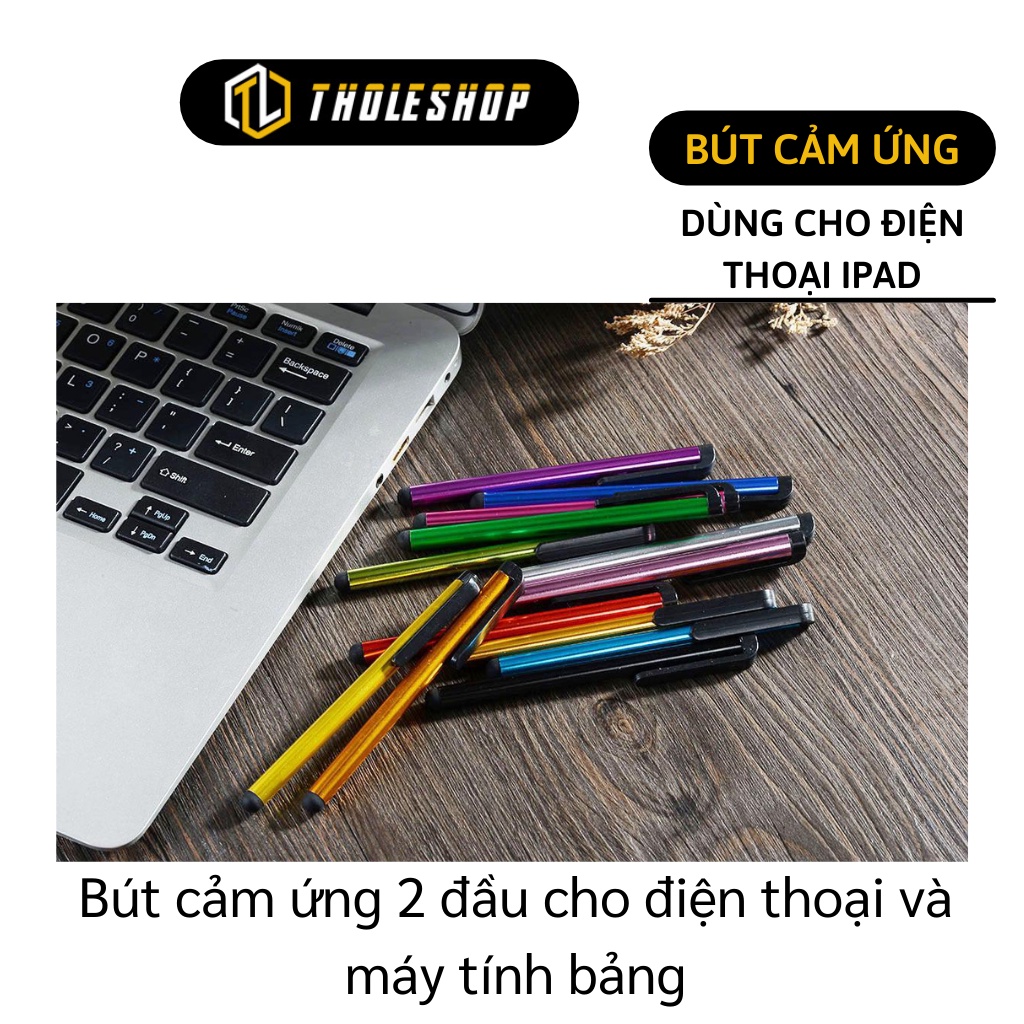 Bút Cảm Ứng 2 Đầu - Bút Cảm Ứng Đầu Mềm Có Kẹp Cho Điện Thoại Và Máy Tính Bảng 5651