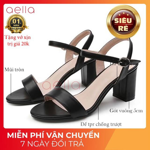 GIÀY SANDAL NỮ CAO GÓT GÓT 5CM HÀNG VNXK