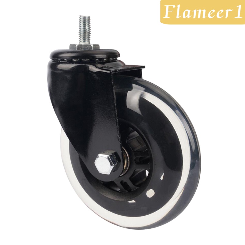 Bánh Xe Xoay Thay Thế Màu Đen Cho Ghế Xoay Văn Phòng 1 / 3 / 4inch