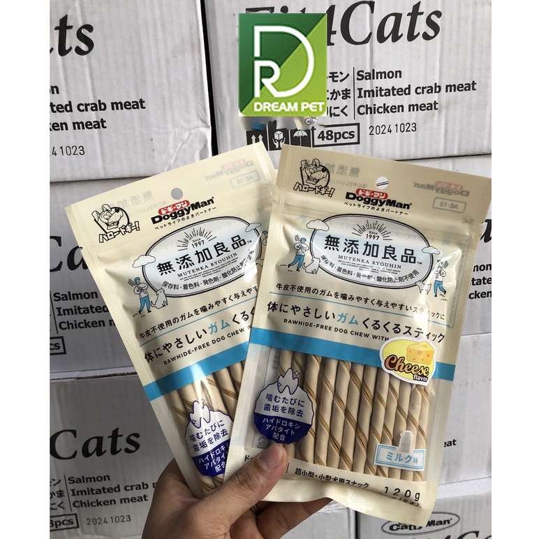 Que gặm hương phô mai cho chó DoggyMan- 120g