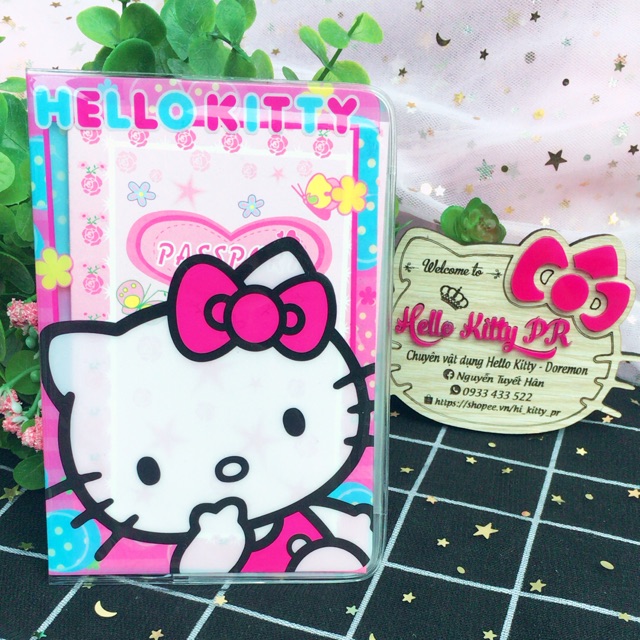 Bọc passport (hộ chiếu) Hello Kitty