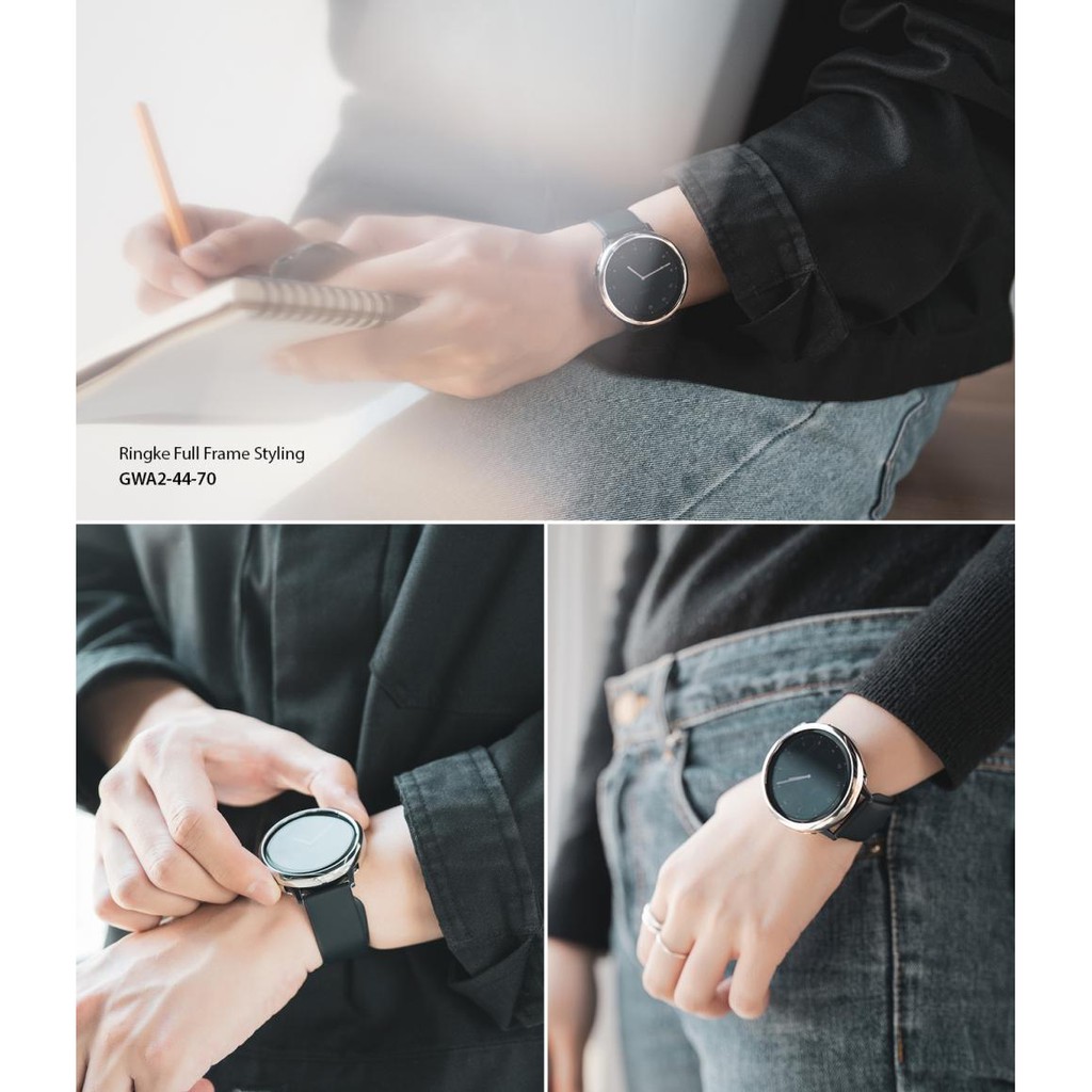 Case ốp thép RINGKE Full  Frame Styling cho Samsung Watch Active 2 - 44mm