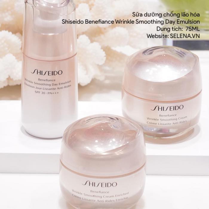 [SALE SỐC]  Sữa dưỡng chống lão hóa Shiseido Benefiance Wrinkle Smoothing Day Emulsion 75ML