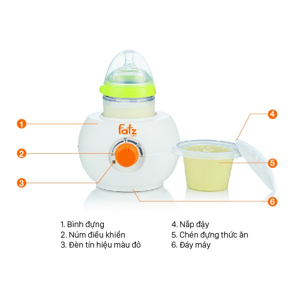 [Bảo hành chính hãng] Máy hâm sữa cho bình cổ siêu rộng Fatz Baby FB3027SL