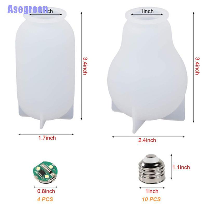 Bộ 16 Khuôn Silicone Cho Đèn Led