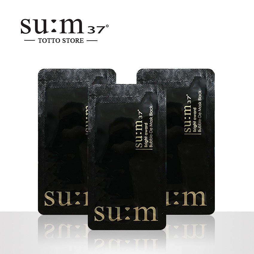 Mặt nạ sủi bọt Sum Bright Award 4,5ml/gói  - Mặt nạ thải độc Sum 37 trắng và đen | BigBuy360 - bigbuy360.vn