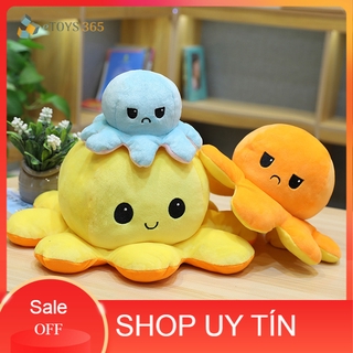 Bạch tuộc cảm xúc SIZE LỚN, gấu bông bạch tuộc 2 mặt cảm xúc 40cm dễ thương CAO CẤP.