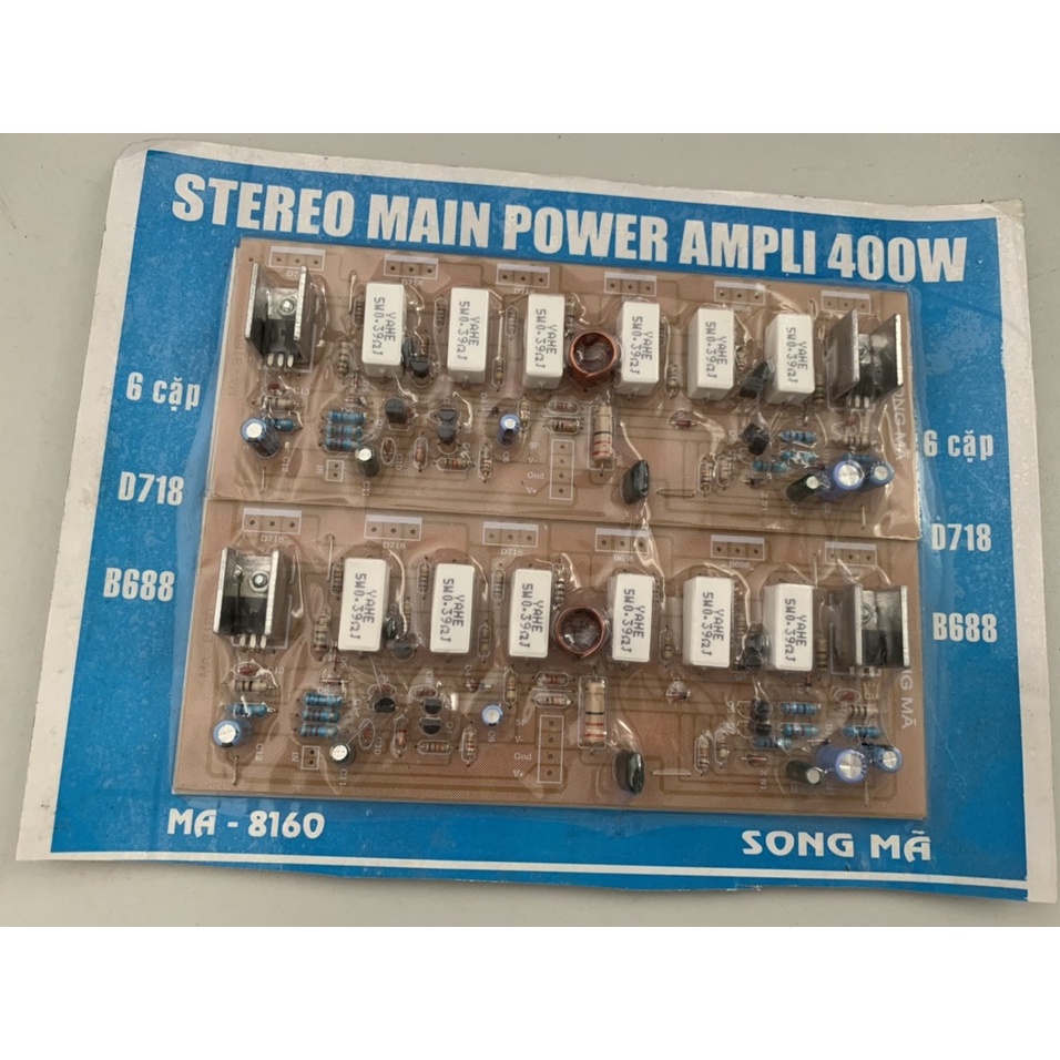 Bo công suất âm ly - Main board công suất âm ly 12 đèn ( 6 đèn / vế )