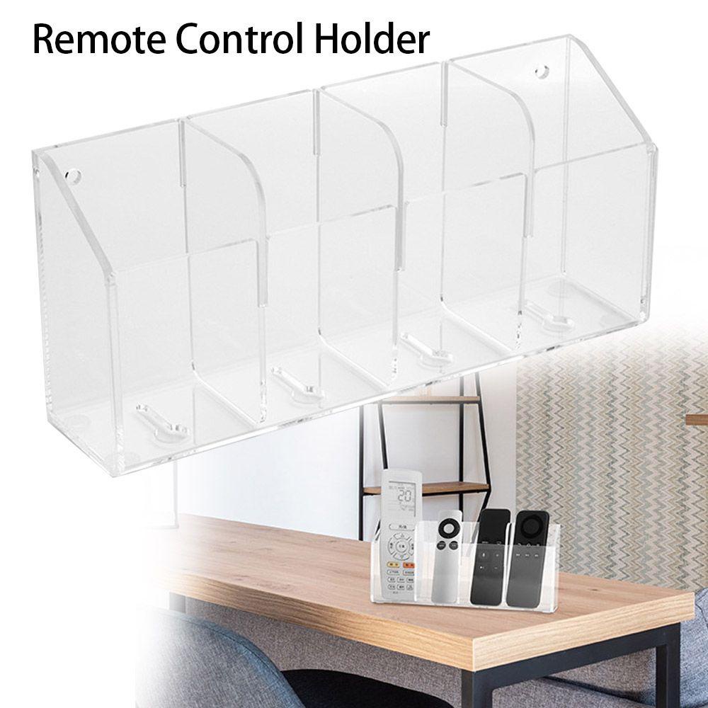 LAKAMIER Giá Đỡ Điều Khiển Từ Xa 4 Lỗ Bằng Acrylic Tiện Dụng